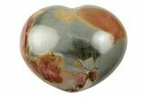 Wide, Polychrome Jasper Heart - Madagascar #254652-1